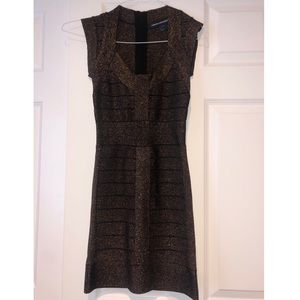 French Connection sparkly form fitting dress